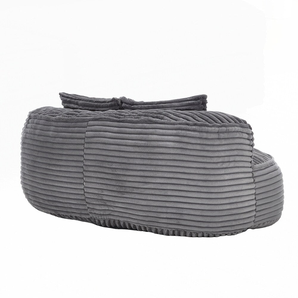 Canapé confortable et durable, fauteuil poire à dossier haut pour adultes et enfants - 2 places