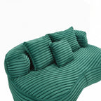 Canapé confortable et durable, fauteuil poire à dossier haut pour adultes et enfants - 2 places