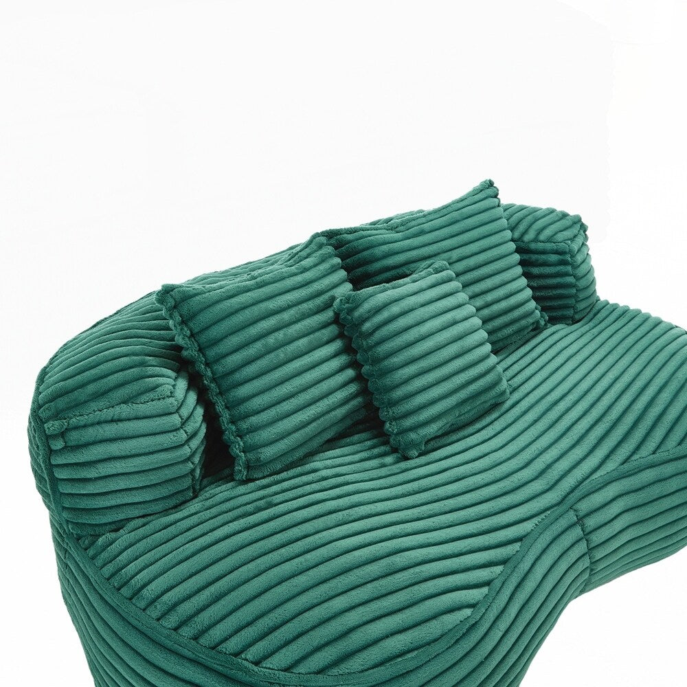 Canapé confortable et durable, fauteuil poire à dossier haut pour adultes et enfants - 2 places