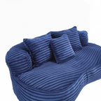 Canapé confortable et durable, fauteuil poire à dossier haut pour adultes et enfants - 2 places