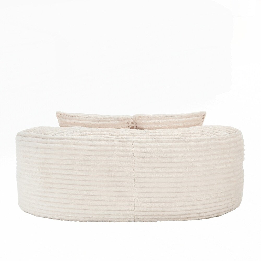 Canapé confortable et durable, fauteuil poire à dossier haut pour adultes et enfants - 2 places