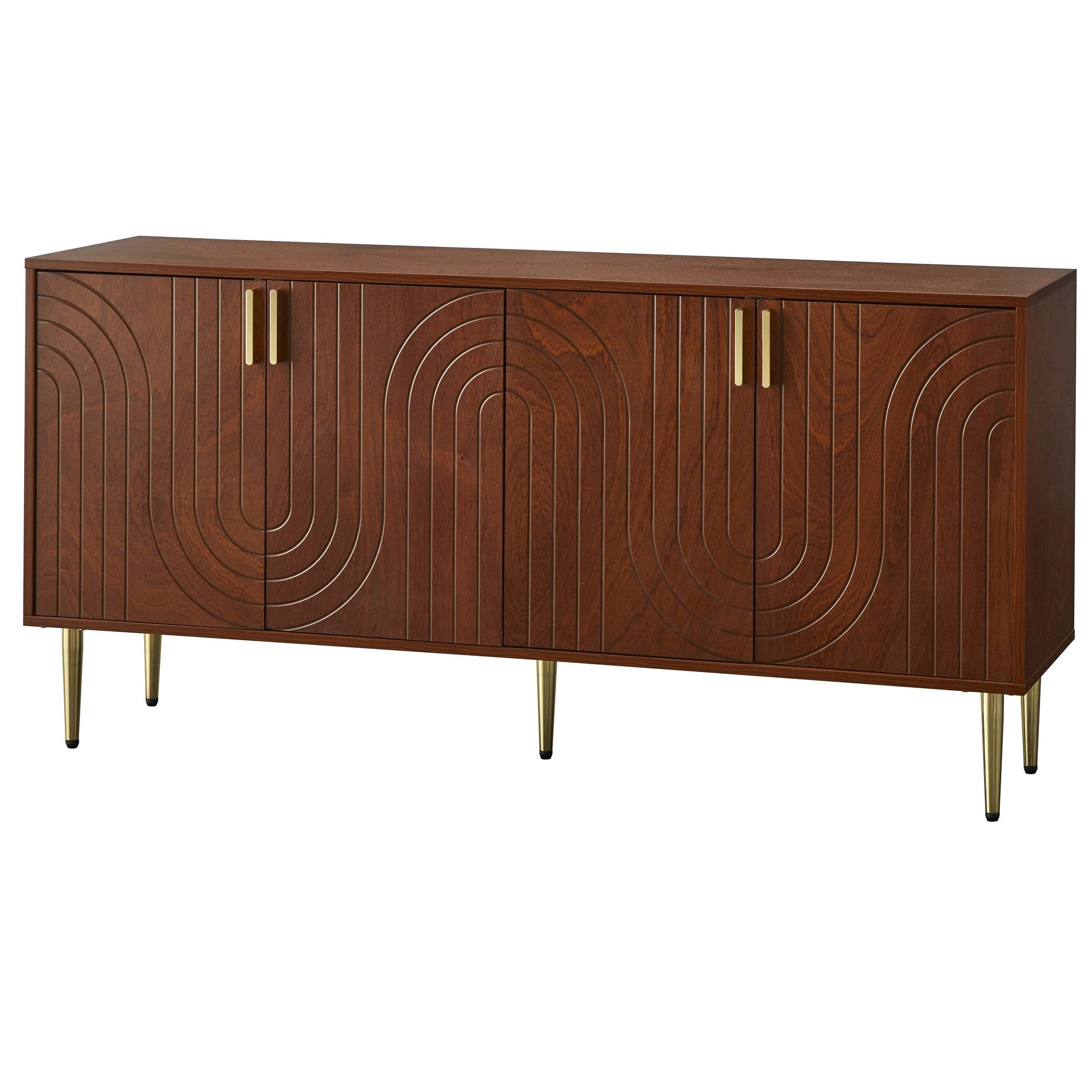 Buffet/buffet à quatre portes Lifestorey Tabaria du milieu du siècle