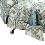 Fauteuil de massage inclinable en lin intérieur avec télécommande, fauteuil de massage électrique ergonomique, 5 modes