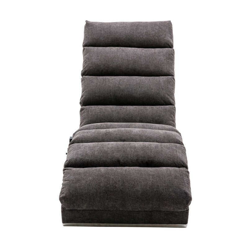 Fauteuil de massage inclinable en lin intérieur avec télécommande, fauteuil de massage électrique ergonomique, 5 modes