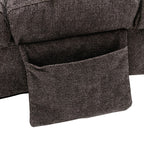 Fauteuil de massage inclinable en lin intérieur avec télécommande, fauteuil de massage électrique ergonomique, 5 modes