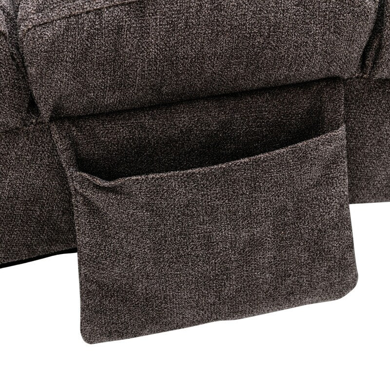 Fauteuil de massage inclinable en lin intérieur avec télécommande, fauteuil de massage électrique ergonomique, 5 modes