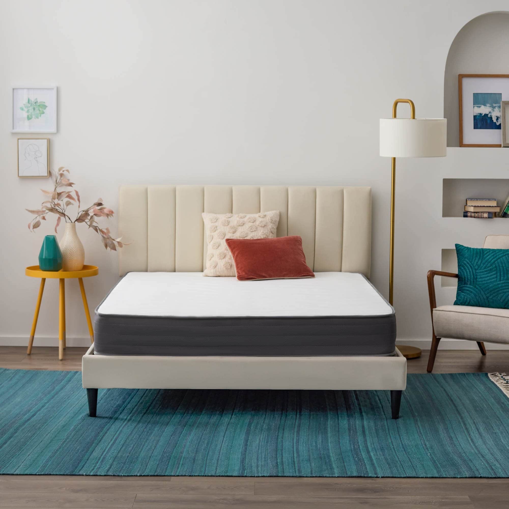 Matelas hybride ferme en mousse à mémoire de forme Linenspa de 20 cm
