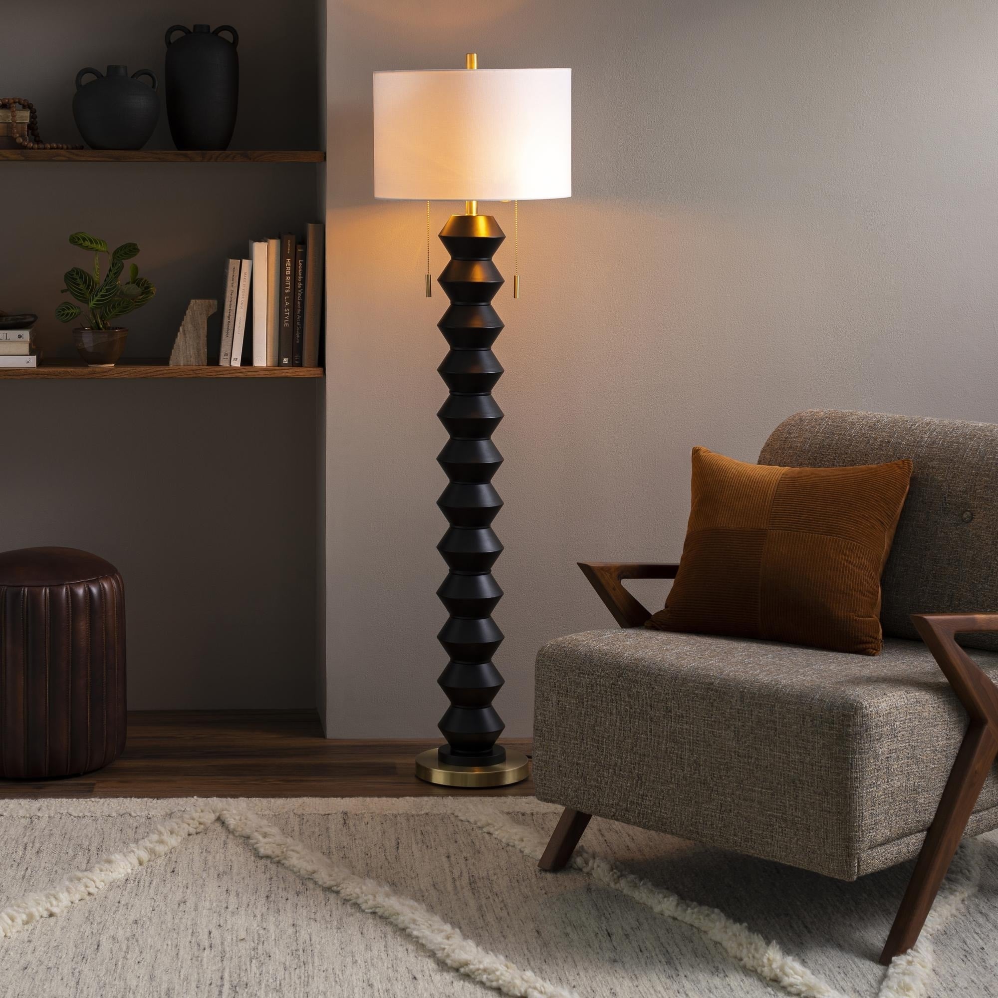 Lampadaire d'appoint moderne Livabliss Rogow