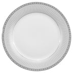 Service de table Lorren Home Trends en porcelaine avec accents argentés, 57 pièces