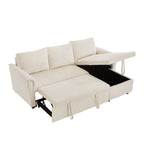 Canapé causeuse avec chaise longue Canapé convertible modulaire en L avec chaise longue de rangement