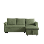 Canapé causeuse avec chaise longue Canapé convertible modulaire en L avec chaise longue de rangement