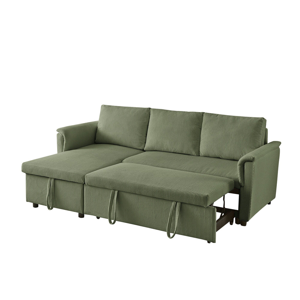 Canapé causeuse avec chaise longue Canapé convertible modulaire en L avec chaise longue de rangement