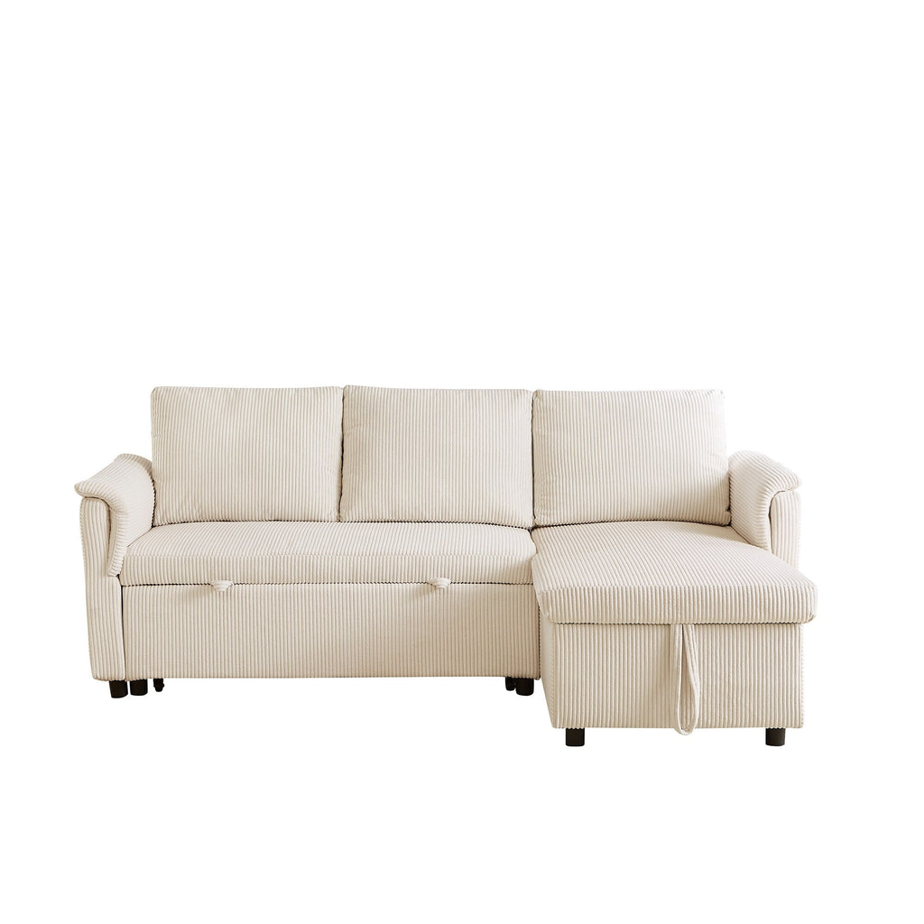 Canapé causeuse avec chaise longue Canapé convertible modulaire en L avec chaise longue de rangement