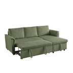 Canapé causeuse avec chaise longue Canapé convertible modulaire en L avec chaise longue de rangement