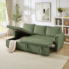 Canapé causeuse avec chaise longue Canapé convertible modulaire en L avec chaise longue de rangement