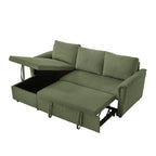 Canapé causeuse avec chaise longue Canapé convertible modulaire en L avec chaise longue de rangement