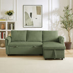 Canapé causeuse avec chaise longue Canapé convertible modulaire en L avec chaise longue de rangement