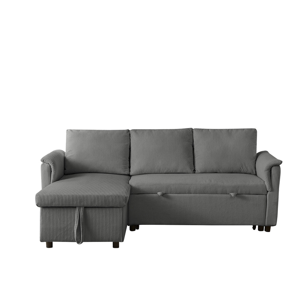 Canapé causeuse avec chaise longue Canapé convertible modulaire en L avec chaise longue de rangement
