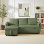 Canapé causeuse avec chaise longue Canapé convertible modulaire en L avec chaise longue de rangement