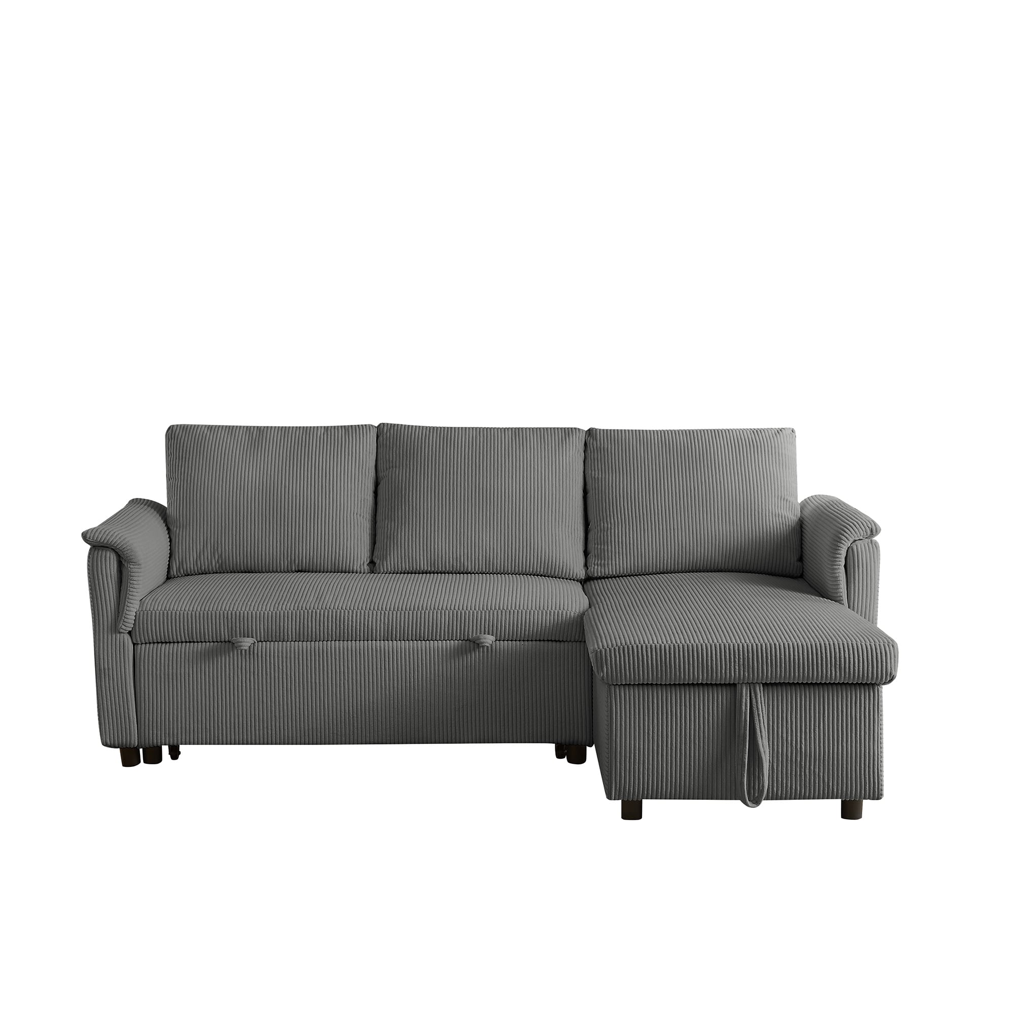 Canapé causeuse avec chaise longue Canapé convertible modulaire en L avec chaise longue de rangement