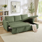 Canapé causeuse avec chaise longue Canapé convertible modulaire en L avec chaise longue de rangement