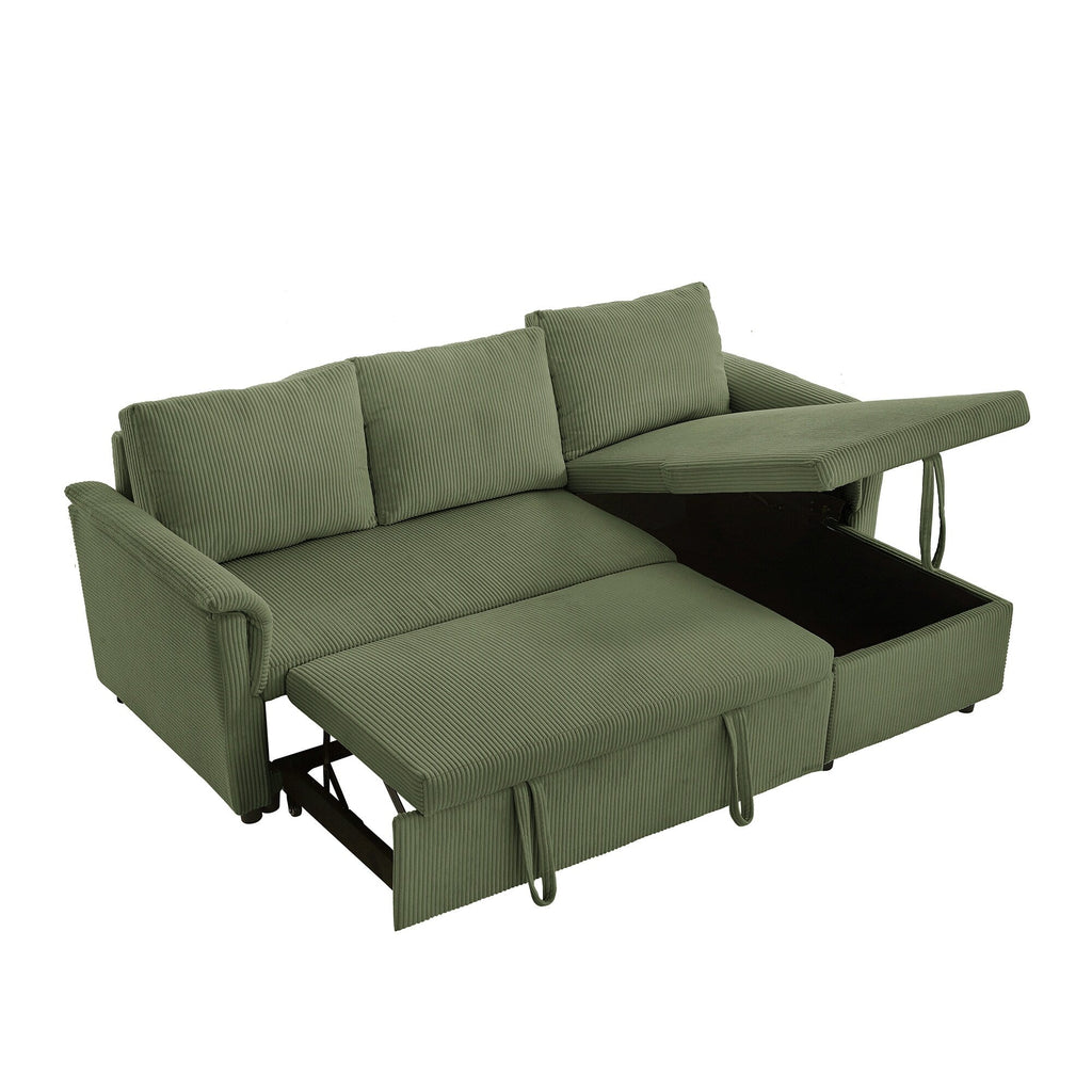 Canapé causeuse avec chaise longue Canapé convertible modulaire en L avec chaise longue de rangement