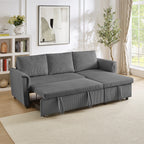Canapé causeuse avec chaise longue Canapé convertible modulaire en L avec chaise longue de rangement