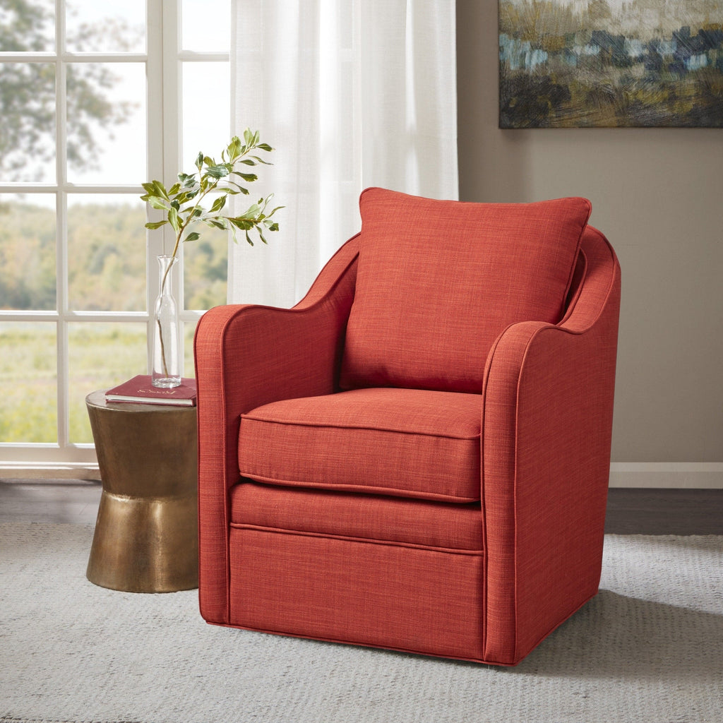 Fauteuil pivotant incurvé rembourré Madison Park Betty