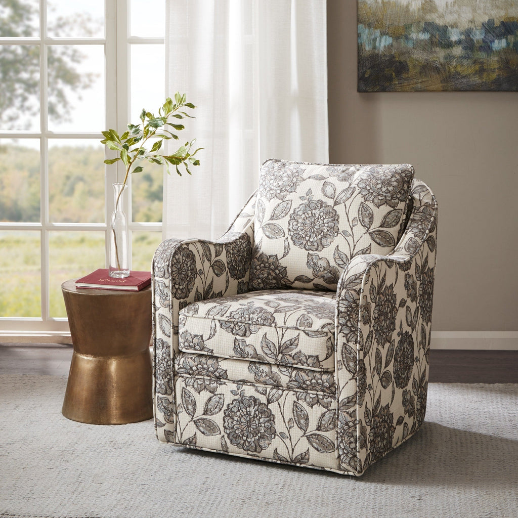 Fauteuil pivotant incurvé rembourré Madison Park Betty