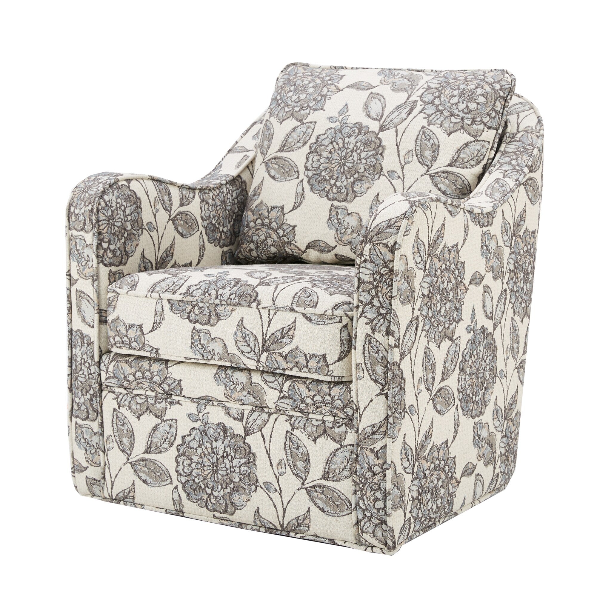Fauteuil pivotant incurvé rembourré Madison Park Betty