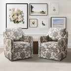 Fauteuil pivotant incurvé rembourré Madison Park Betty