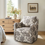 Fauteuil pivotant incurvé rembourré Madison Park Betty