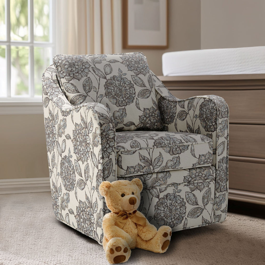 Fauteuil pivotant incurvé rembourré Madison Park Betty