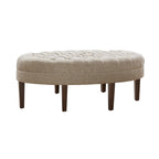 Pouf rembourré touffeté en bois massif Madision Park Chase en forme de planche de surf