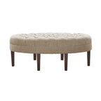 Pouf rembourré touffeté en bois massif Madision Park Chase en forme de planche de surf