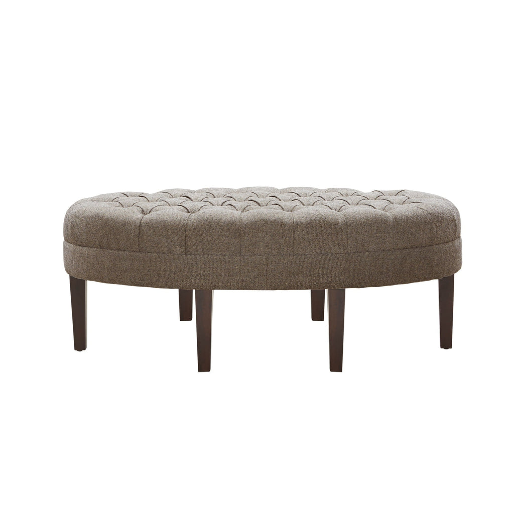 Pouf rembourré touffeté en bois massif Madision Park Chase en forme de planche de surf