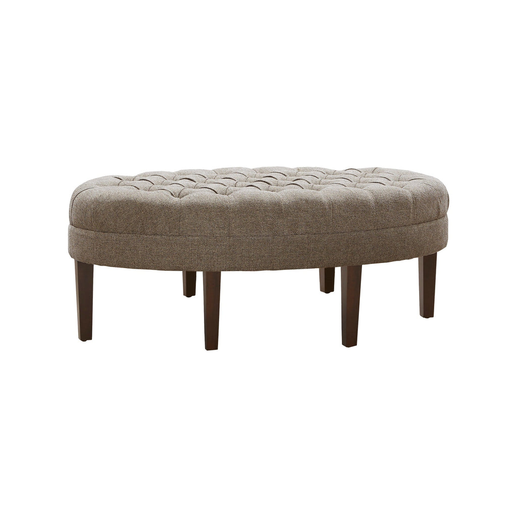 Pouf rembourré touffeté en bois massif Madision Park Chase en forme de planche de surf