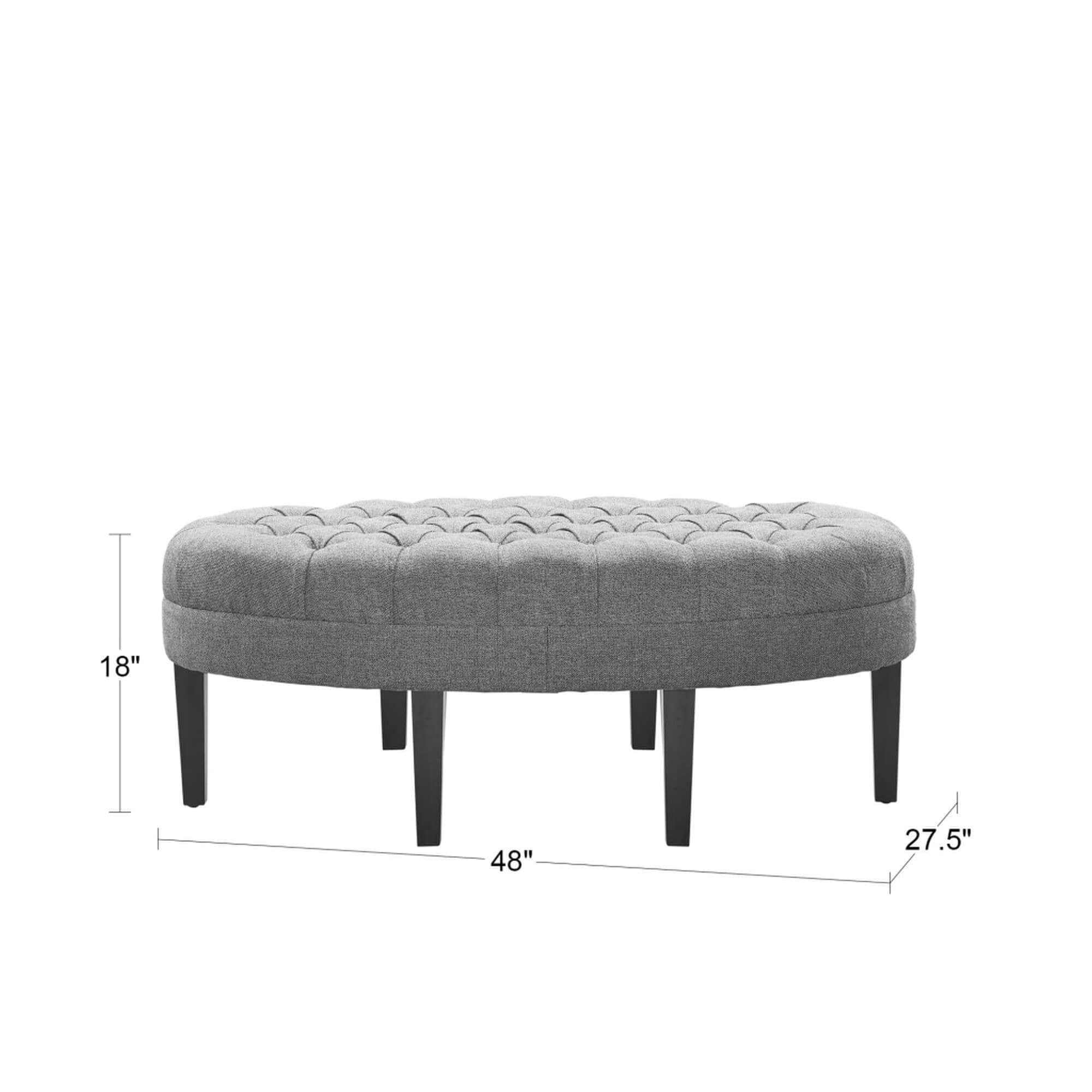 Pouf rembourré touffeté en bois massif Madision Park Chase en forme de planche de surf