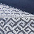 Ensemble de couette jacquard géométrique Madison Park Christian 7 pièces