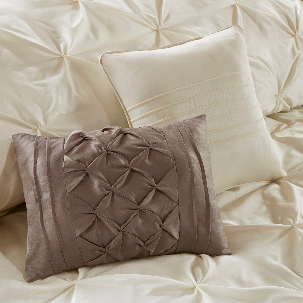 Madison Park Essentials Loretta 24 pièces dans un sac avec panneaux de fenêtre et ensemble de draps