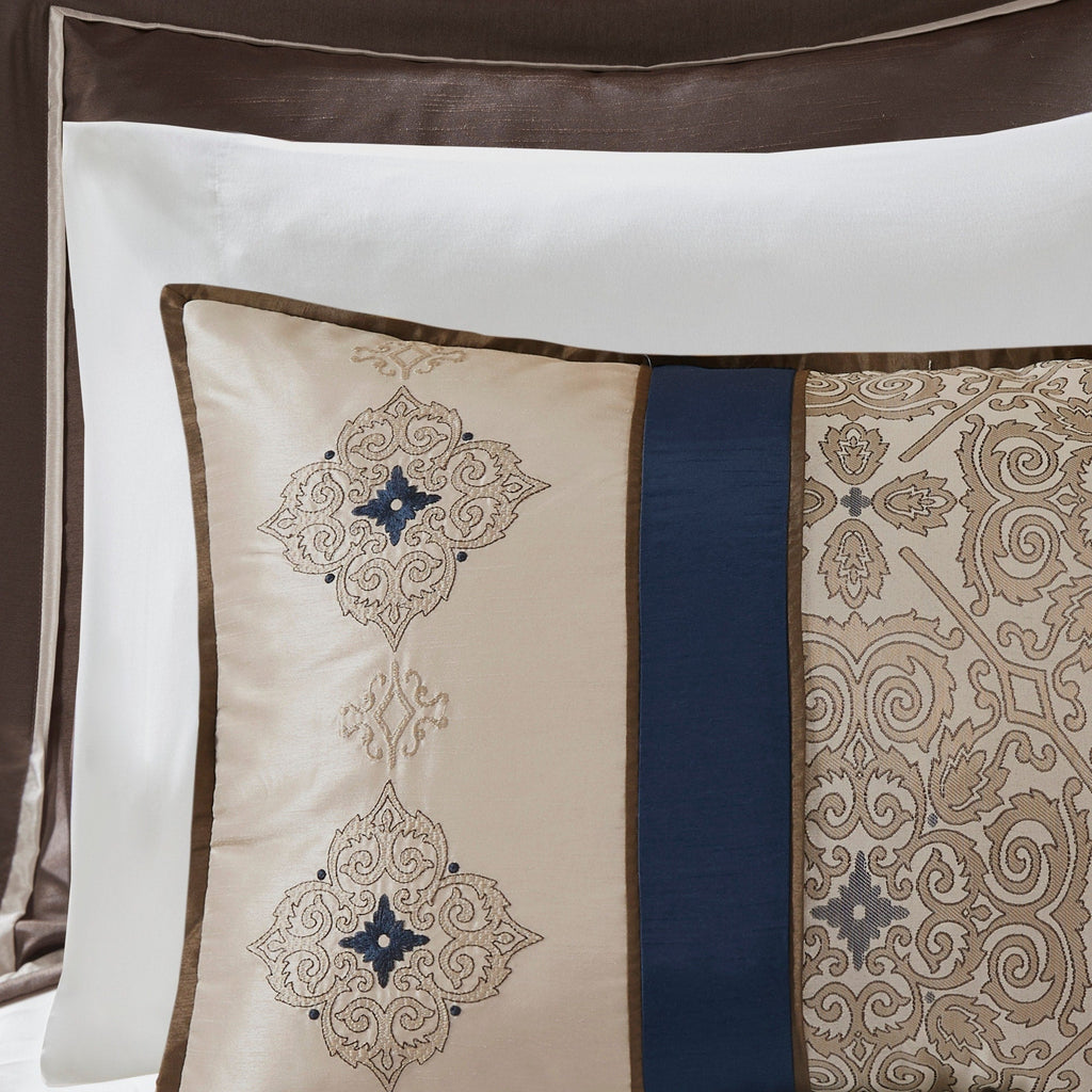 Madison Park Essentials Parker Jacquard Brodé 24 Pièces Chambre dans un Sac