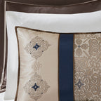 Madison Park Essentials Parker Jacquard Brodé 24 Pièces Chambre dans un Sac