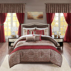 Madison Park Essentials Parker Jacquard Brodé 24 Pièces Chambre dans un Sac