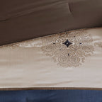 Madison Park Essentials Parker Jacquard Brodé 24 Pièces Chambre dans un Sac