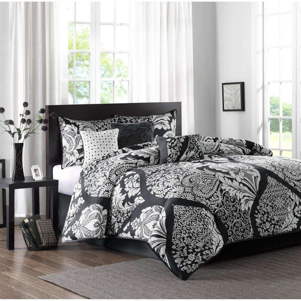 Ensemble de couette en coton imprimé Madison Park Marcella 7 pièces