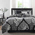 Ensemble de couette en coton imprimé Madison Park Marcella 7 pièces