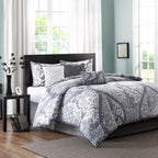 Ensemble de couette en coton imprimé Madison Park Marcella 7 pièces