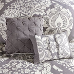 Ensemble de couette en coton imprimé Madison Park Marcella 7 pièces