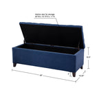 Banc de rangement rembourré à plateau capitonné Madison Park Sasha