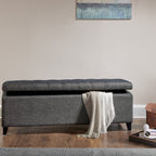 Banc de rangement rembourré à plateau capitonné Madison Park Sasha